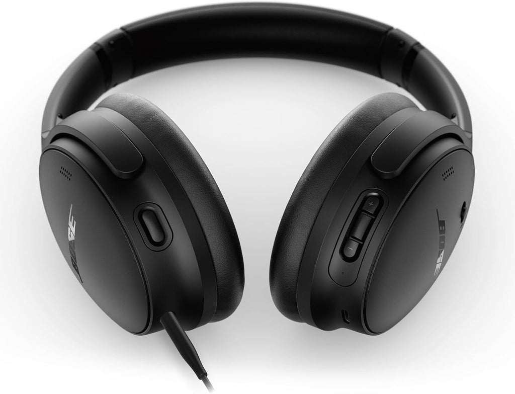 Bose QuietComfort Wireless Noise Cancelling Headphones, Bluetooth Over Ear Headphones with Up To 24 Hours of Battery Life, Black
