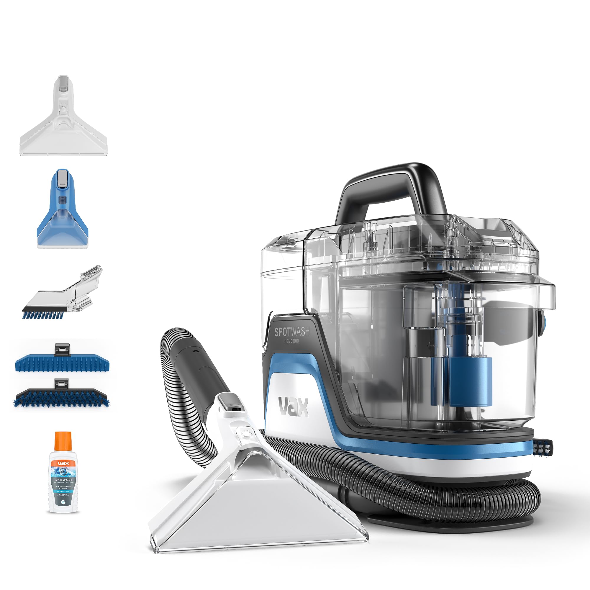 Vax Spotwash Home Pet-Design Upholstery & Carpet Spot Cleaner CDSW-MPXA | Multi-surface carpet cleaner machine for everyday stains, ideal for pet messes, included tools & solutions, 4.5kg, 1.1L