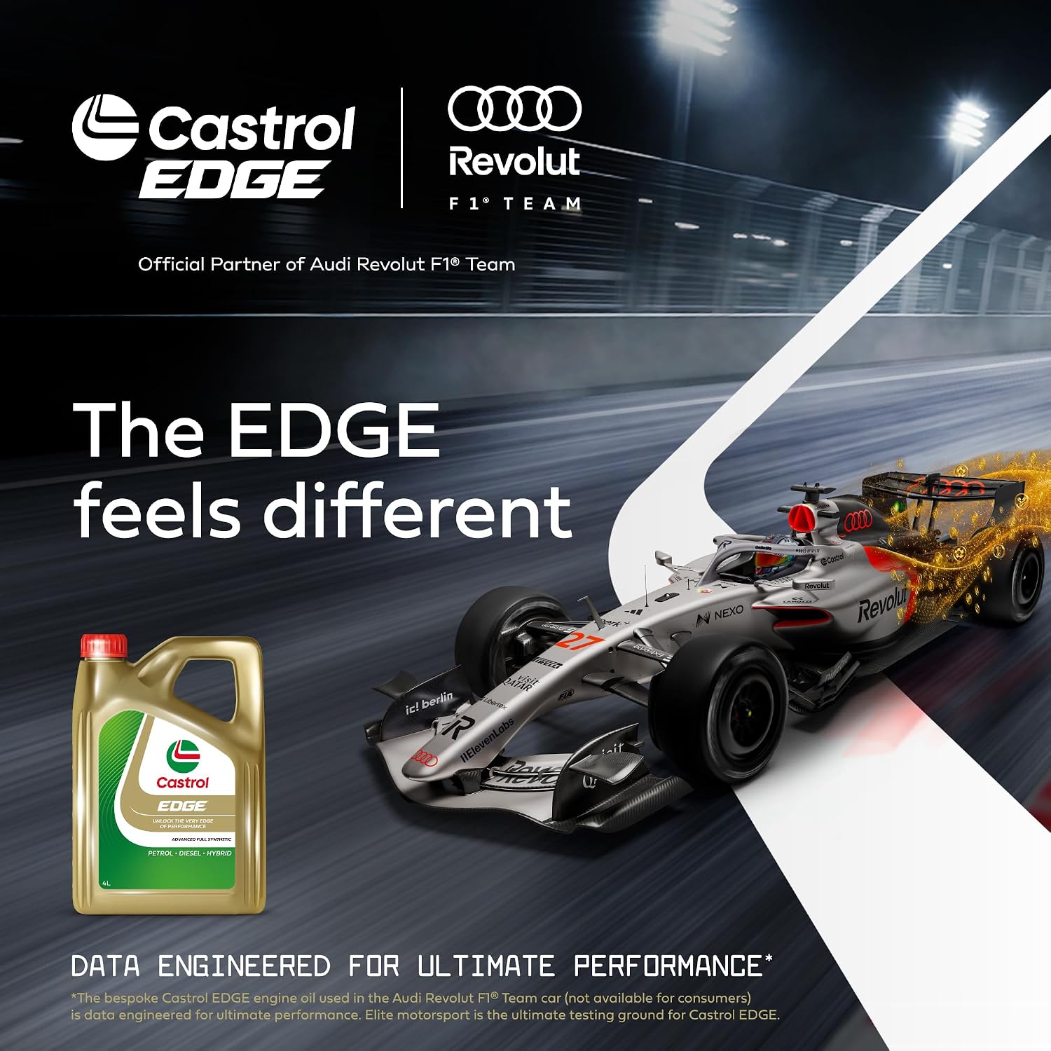 Castrol EDGE 5W-30 LL Advanced Full Synthetic Engine Oil, 1L